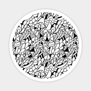 Doodle Mushrooms Magnet